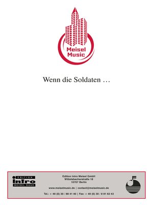 cover image of Wenn die Soldaten...